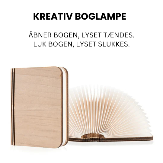 Wooden Folding Book Lamp