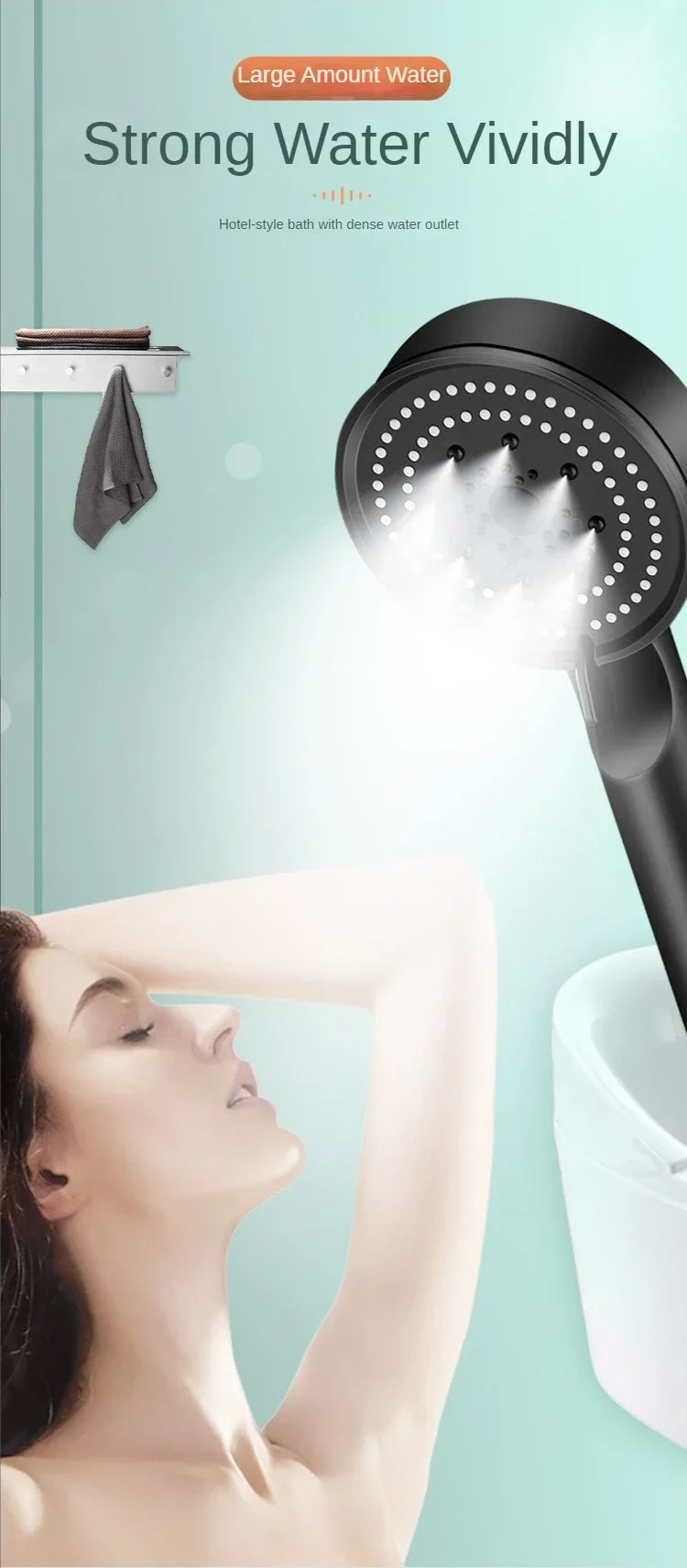 Elgant High Pressure Shower Head