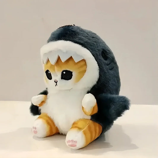 Cute Shark Cat Plush Doll