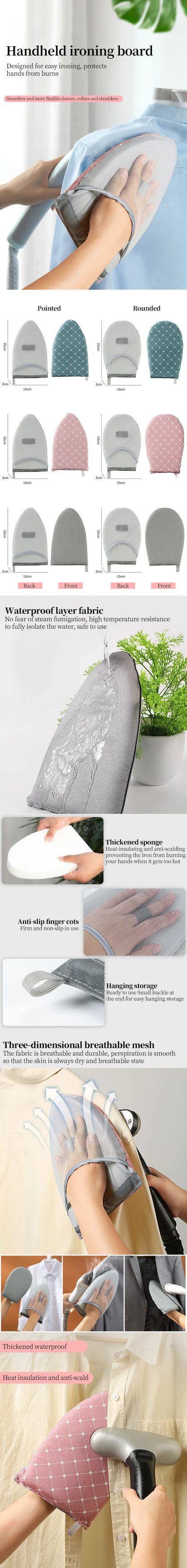 Washable Heat-Resistant Ironing Pad Gloves